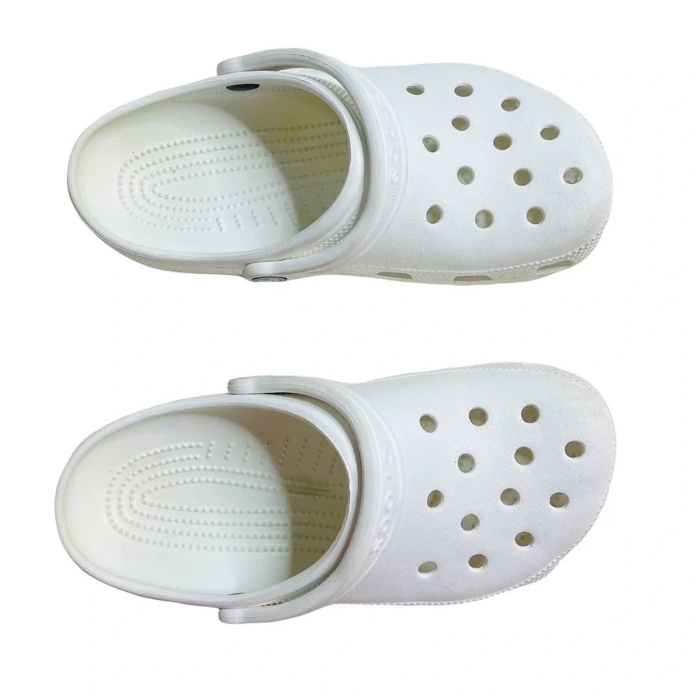 White Classic Crocs. - Picture 3 of 5